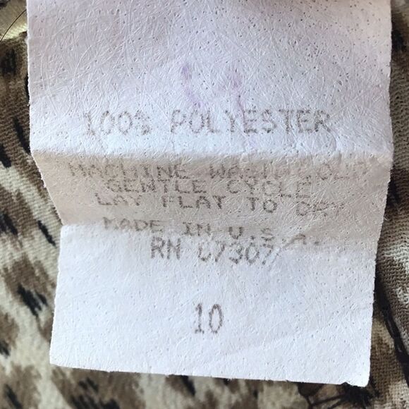 Casual Corner Cheetah Print Lightweight A line Mini Skirt - Picture 7 of 7